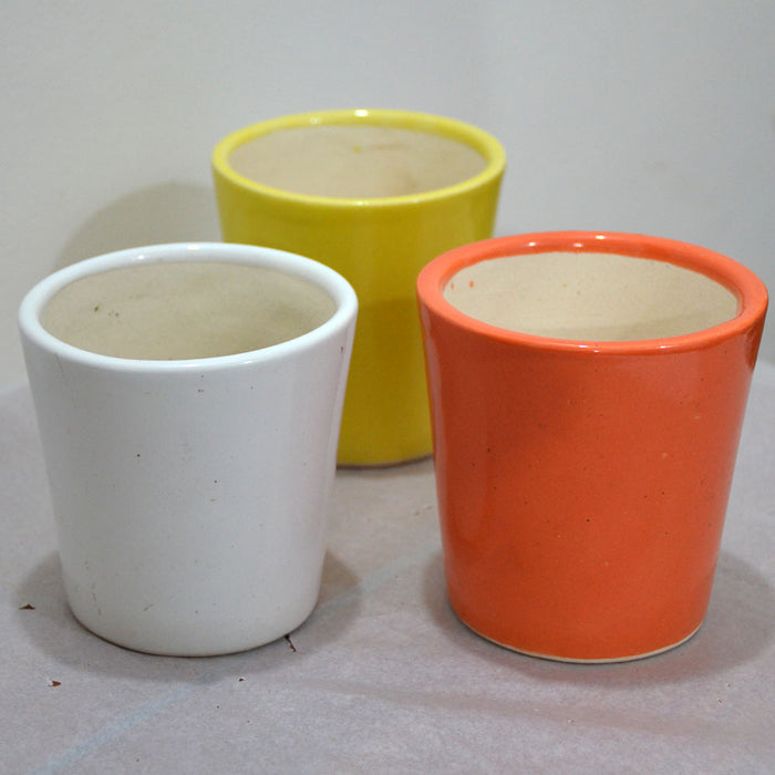Assorted Ceramic Pots (Set of 3)