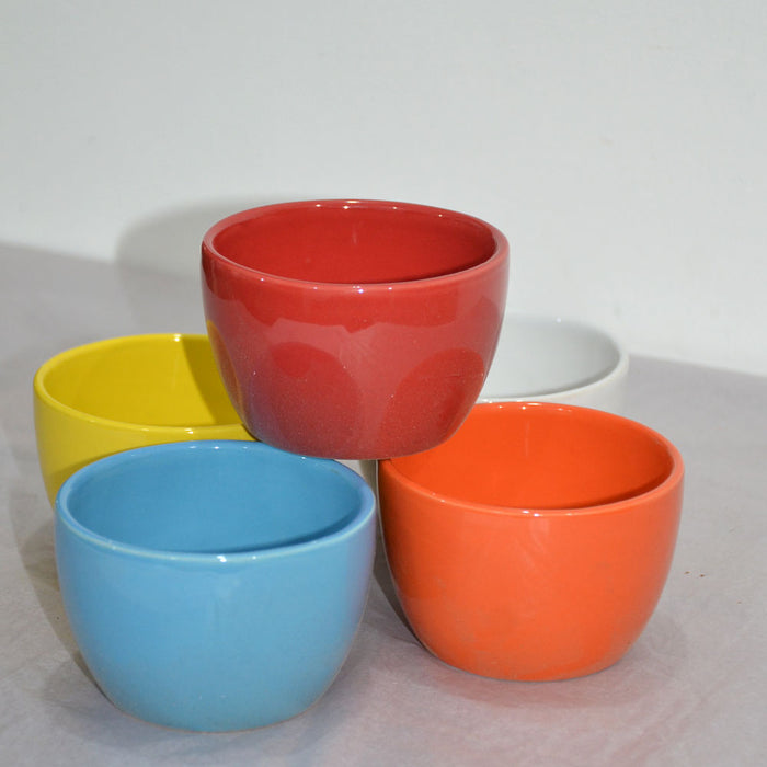 Ceramic Pots Wide 2.5 (Set of 5)