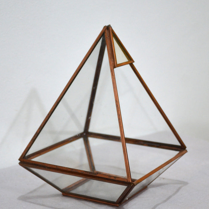 Pyramid Terrarium Glass Bowl