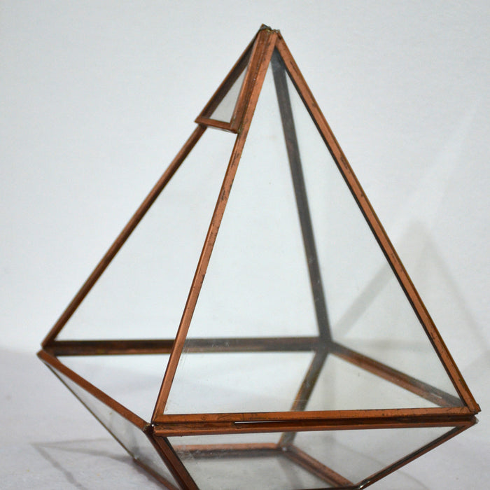 Pyramid Terrarium Glass Bowl