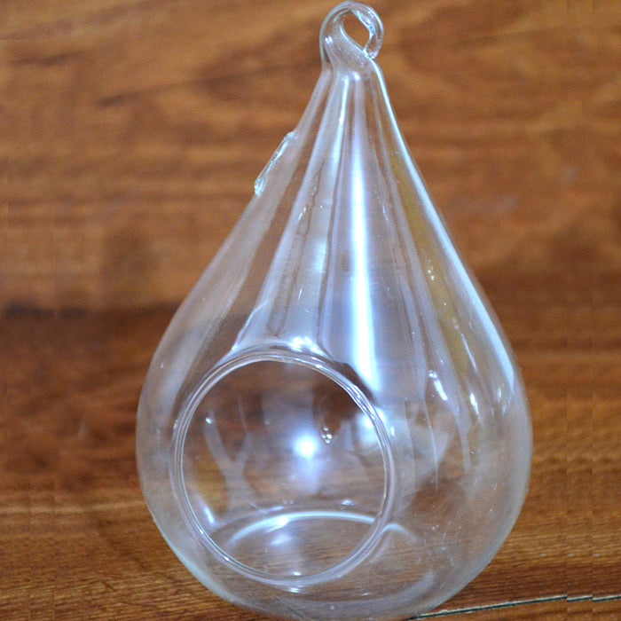 Tear Drop Hanging Terrarium Glass Bowl