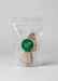 Clear packaging with layered Rocks product on a white background