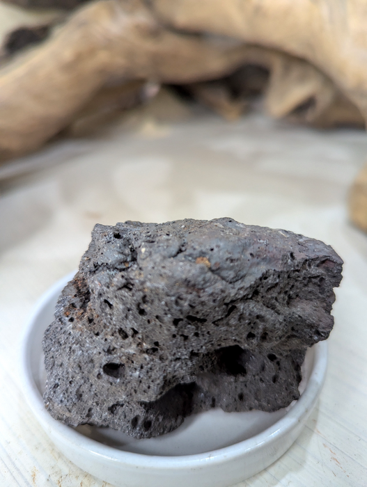 Black Lava Rock - 2 pcs  (5-10cm)