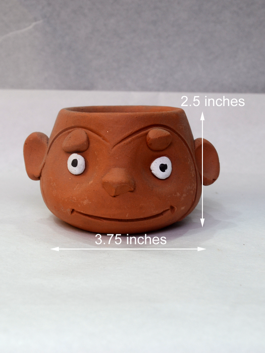 Animal Themed Terracotta Pots (2.5 inches, 4 inches)