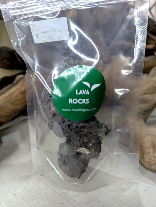 Black Lava Rock - 2 pcs  (5-10cm)
