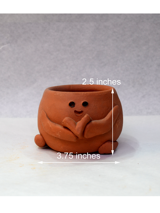 Animal Themed Terracotta Pots (2.5 inches, 4 inches)