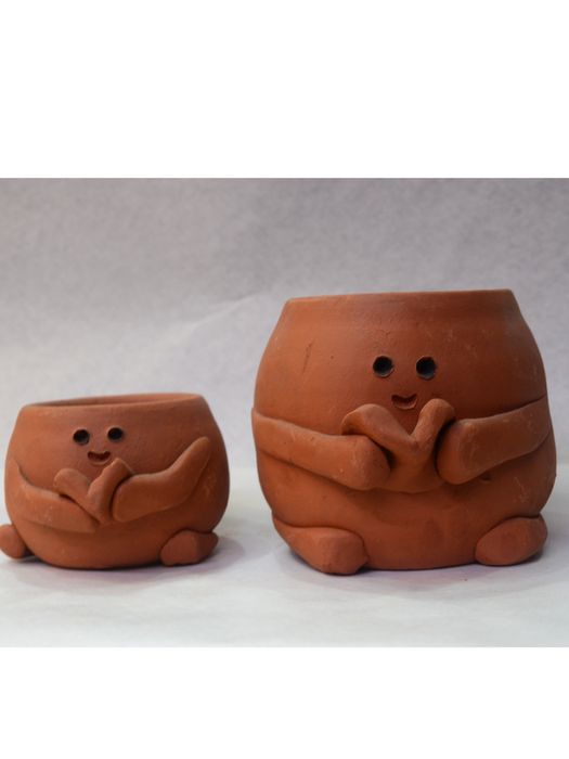 Animal Themed Terracotta Pots (2.5 inches, 4 inches)