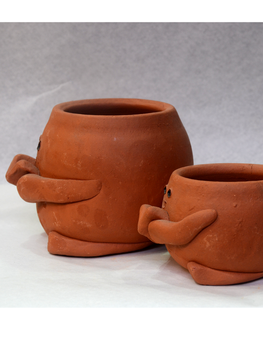 Animal Themed Terracotta Pots (2.5 inches, 4 inches)