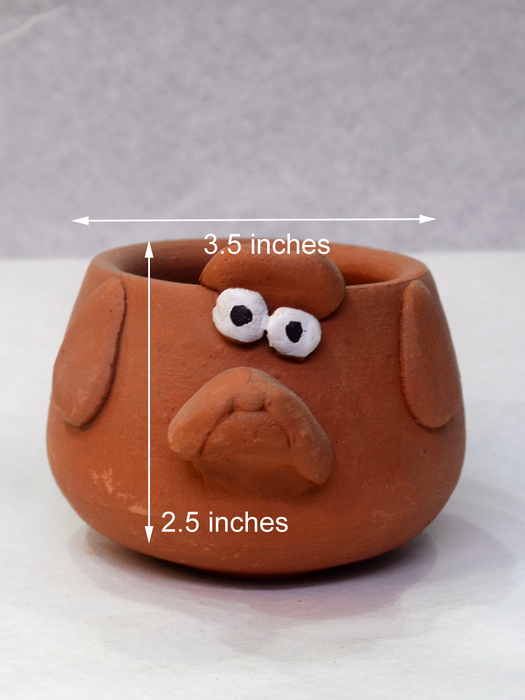 Animal Themed Terracotta Pots (2.5 inches, 4 inches)
