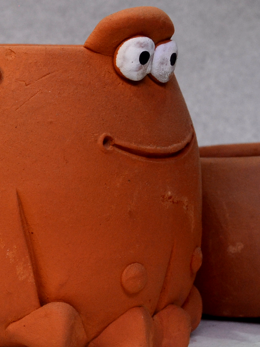 Animal Themed Terracotta Pots (2.5 inches, 4 inches)