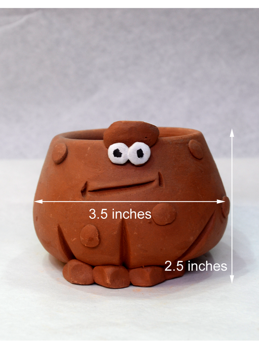 Animal Themed Terracotta Pots (2.5 inches, 4 inches)