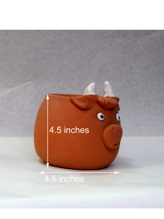 Animal Themed Terracotta Pots (2.5 inches, 4 inches)