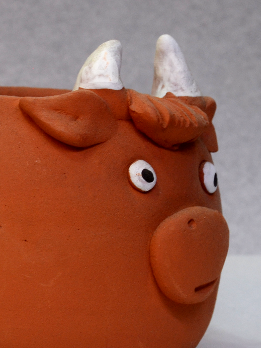 Animal Themed Terracotta Pots (2.5 inches, 4 inches)