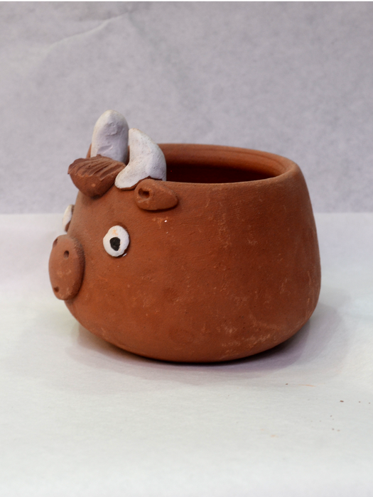 Animal Themed Terracotta Pots (2.5 inches, 4 inches)