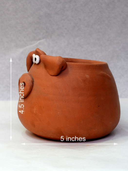 Animal Themed Terracotta Pots (2.5 inches, 4 inches)