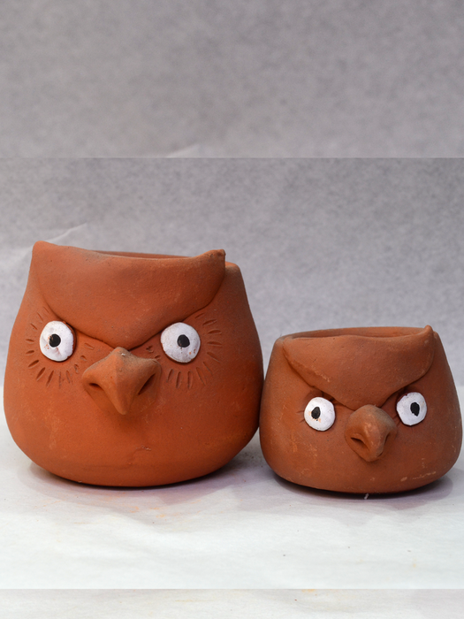 Animal Themed Terracotta Pots (2.5 inches, 4 inches)