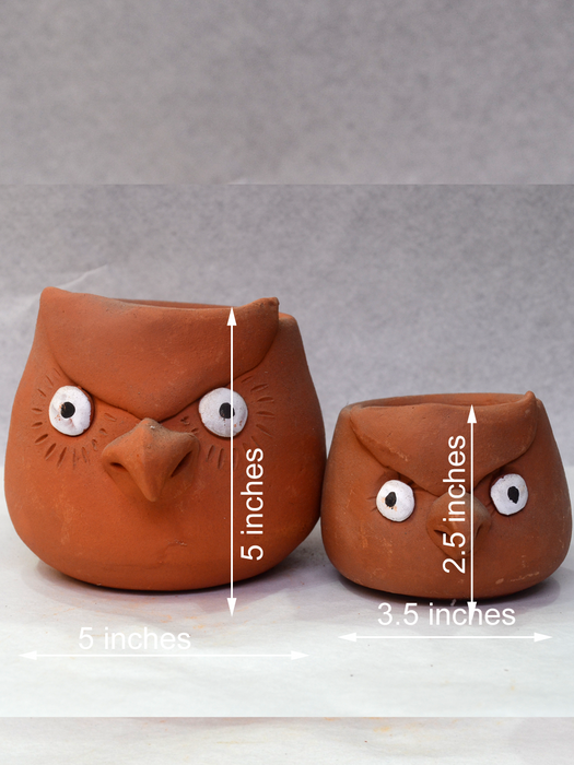 Animal Themed Terracotta Pots (2.5 inches, 4 inches)