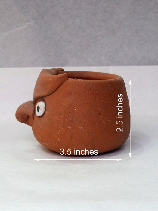 Animal Themed Terracotta Pots (2.5 inches, 4 inches)