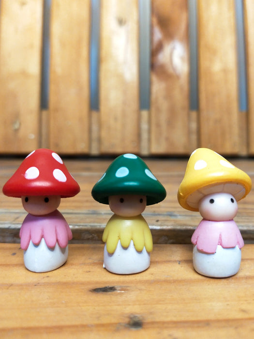 Miniature Toy - Mushrooms (set of 3)