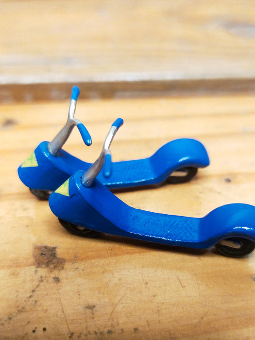Miniature Garden Toy - Blue Scooter (Set of 2)