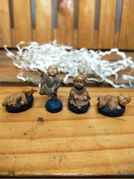 Miniature Garden Toy - Monks (Set of 4)