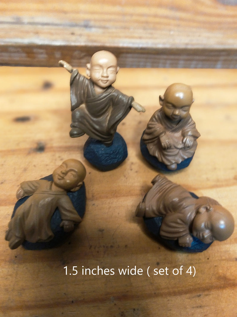 Miniature Garden Toy - Monks (Set of 4)