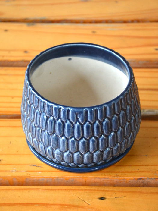 Blue Ceramic Urn