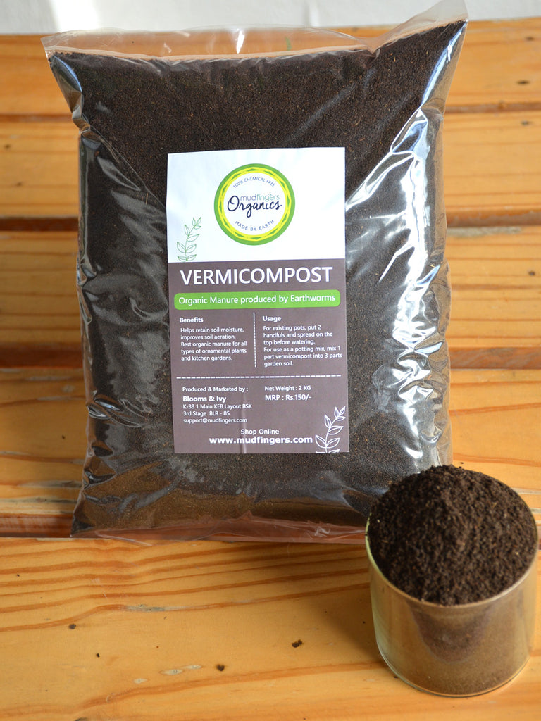 vermicompost potting mix VermiCompost Organic Manure — Mudfingers