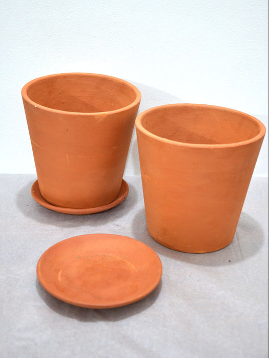 V Shaped Terracotta Pots (Set of 2)