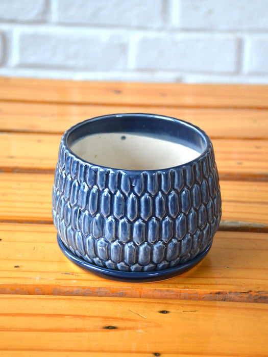 Blue Ceramic Urn