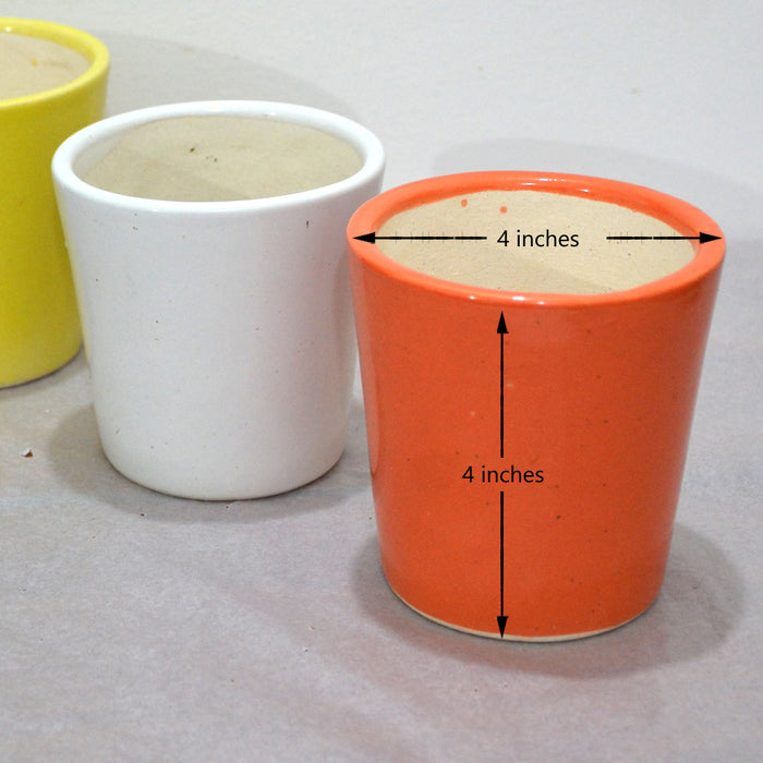 Assorted Ceramic Pots (Set of 3)