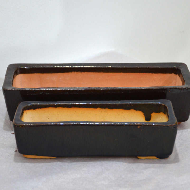 Rectangular Ceramic Pots (Set of 2)