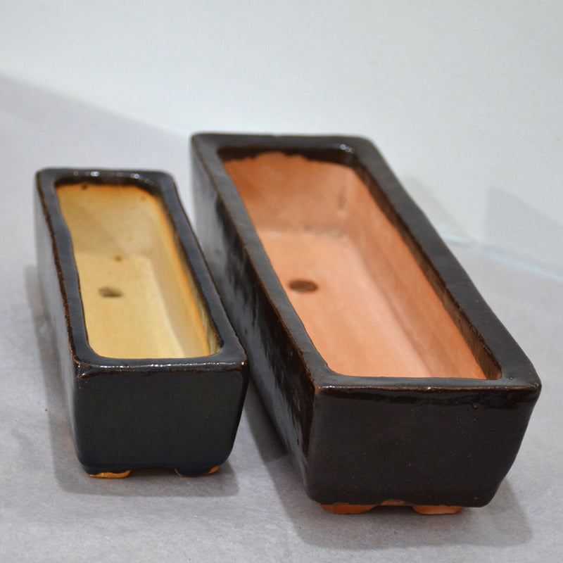 Rectangular Ceramic Pots (Set of 2)