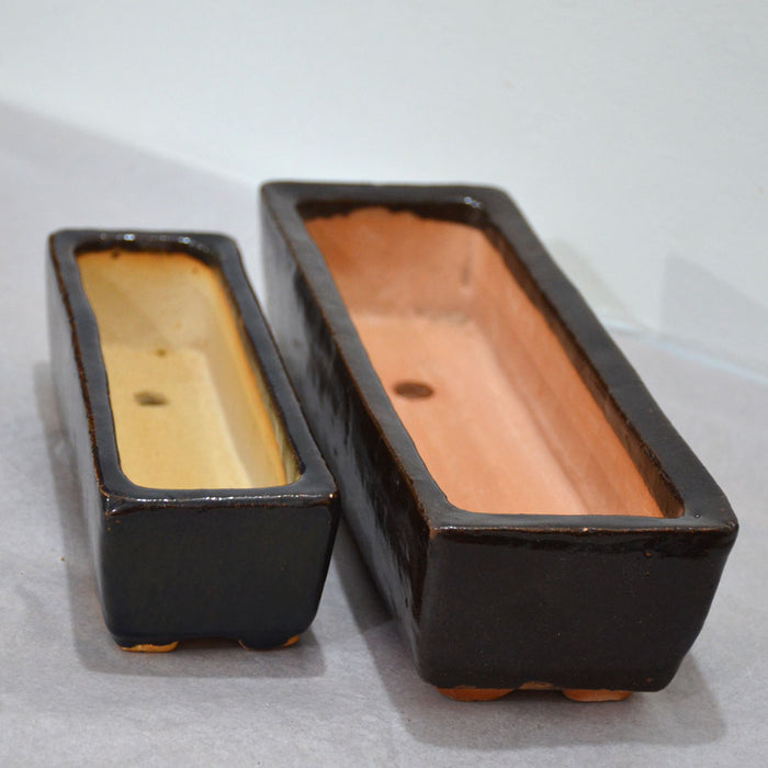 Rectangular Ceramic Pots (Set of 2) — Mudfingers