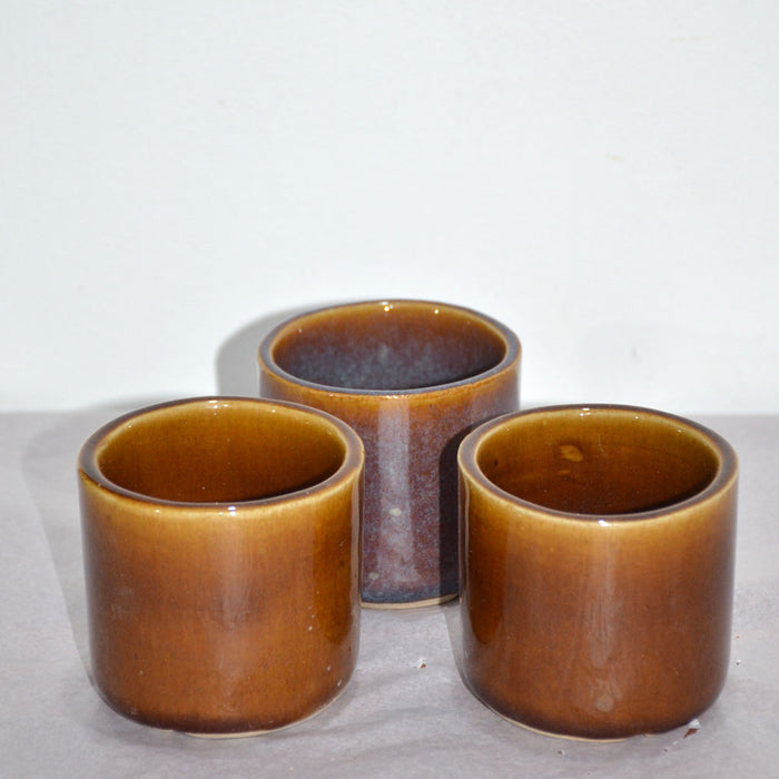 Ceramic Pots Cylinder 3"(Set of 3)