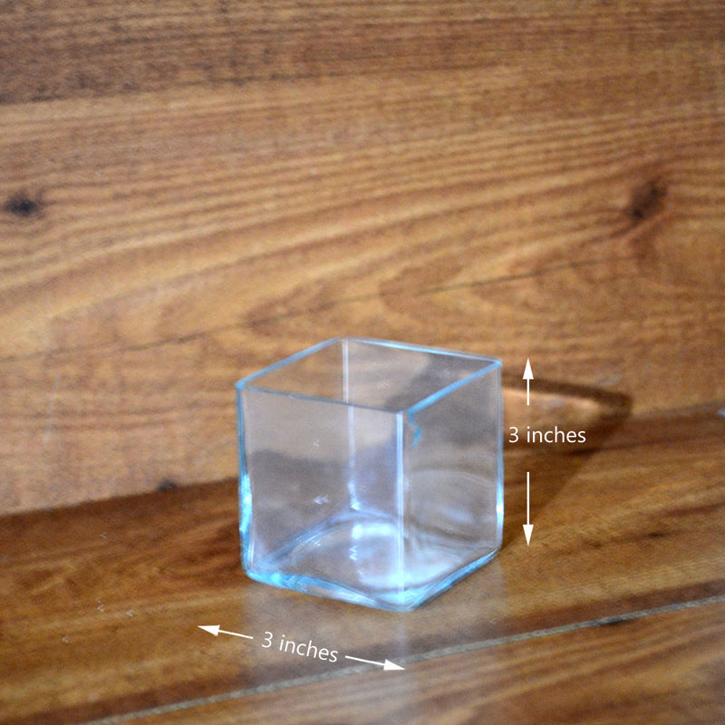 Cube Shaped Terrarium Glass Bowl