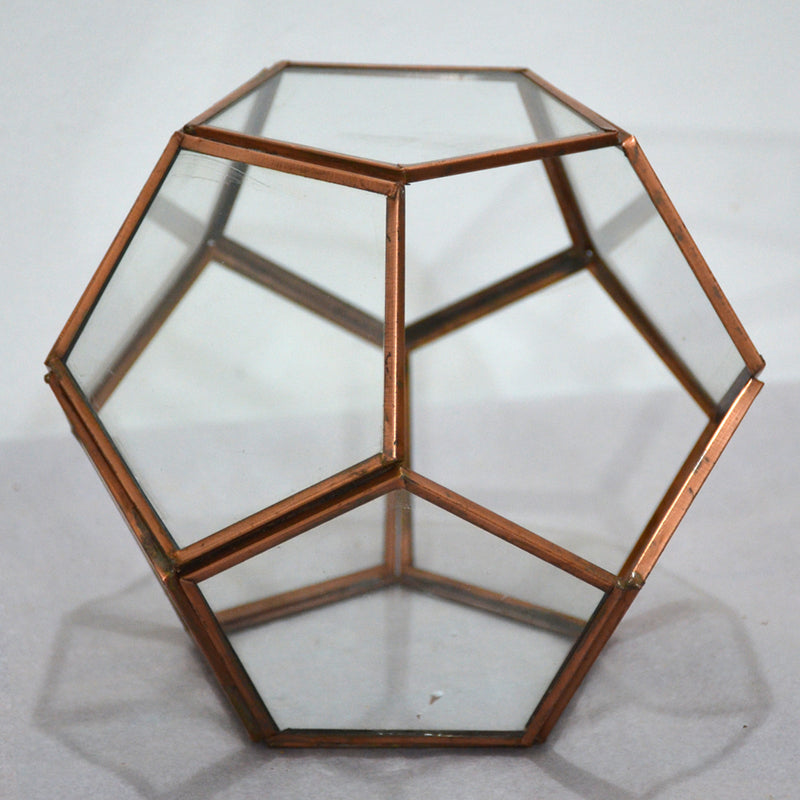 Pentagonal Terrarium Glass Bowl