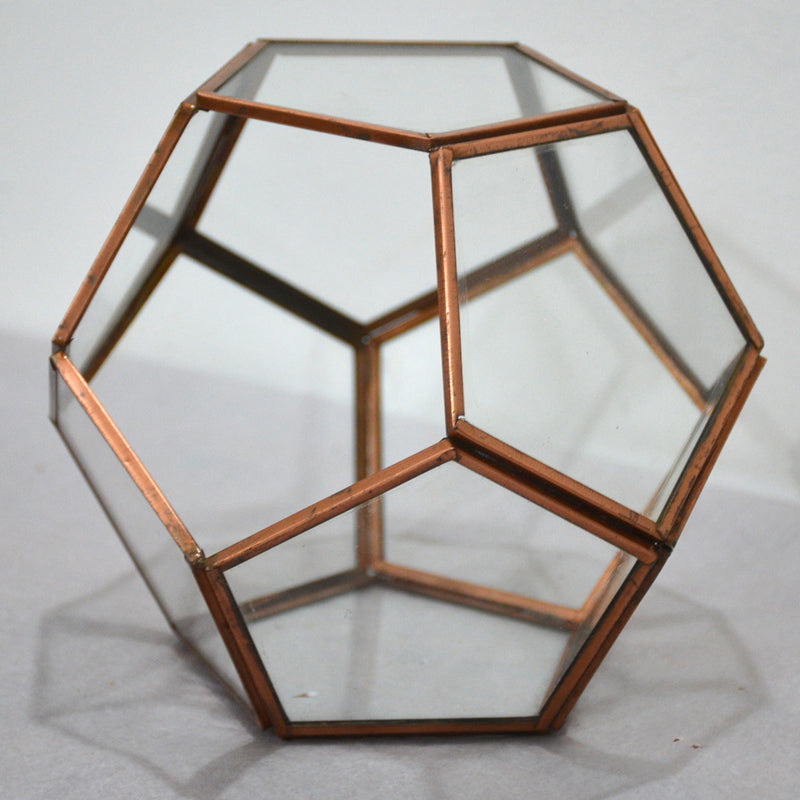 Pentagonal Terrarium Glass Bowl