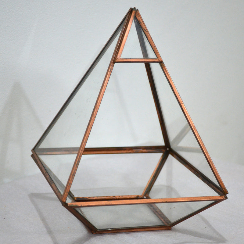 Pyramid Terrarium Glass Bowl