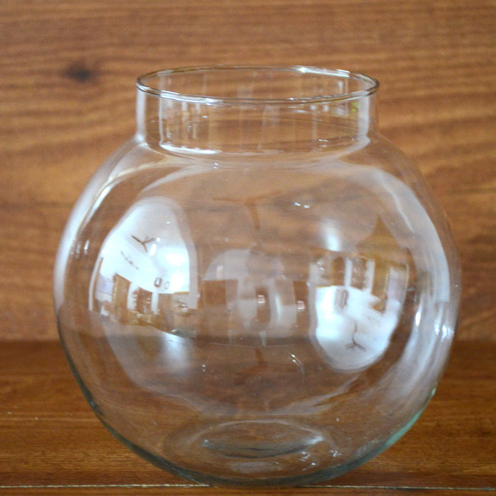 Round Terrarium Glass Bowl (With Neck)