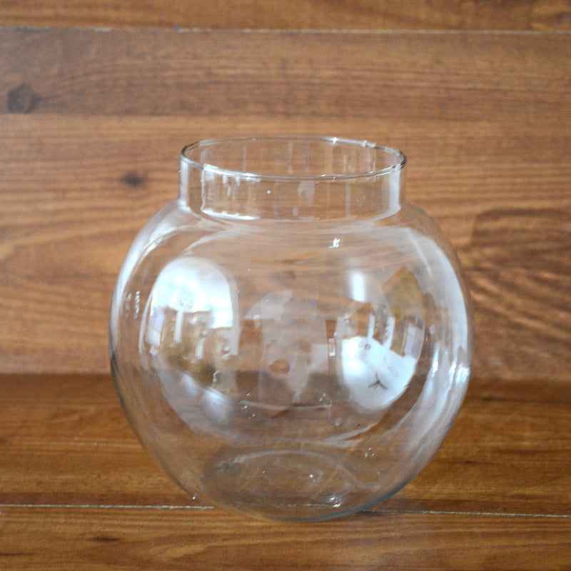 Round Terrarium Glass Bowl (With Neck)